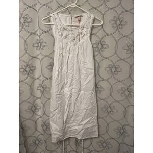 Knox Rose Women's Dress Fresh‎ White Sleeveless Lace Front Rope Belt Size XS